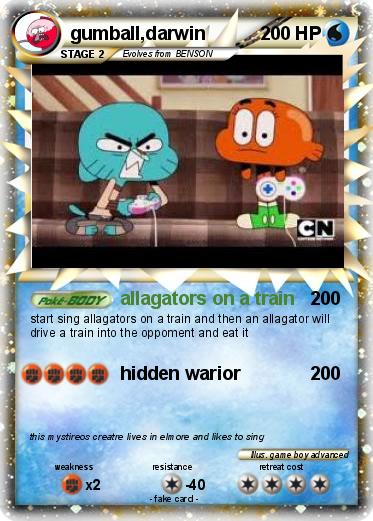 Pokemon gumball,darwin
