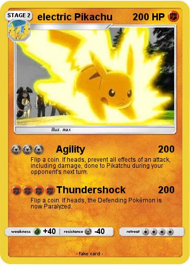 Pokemon electric Pikachu