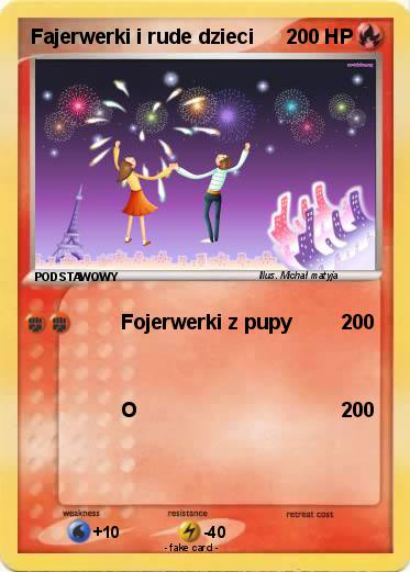 Pokemon Fajerwerki i rude dzieci