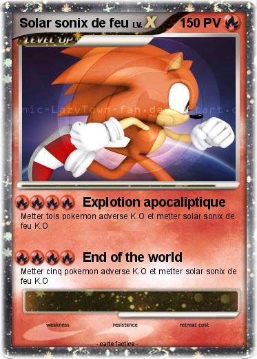 Pokemon Solar sonix de feu