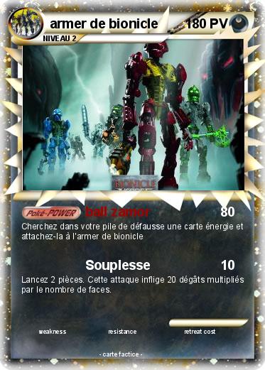 Pokemon armer de bionicle