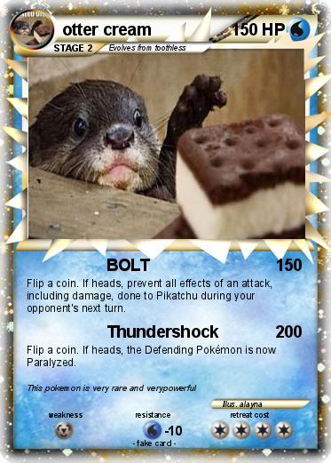 Pokemon otter cream