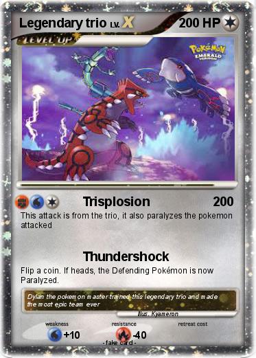 Pokemon Legendary trio