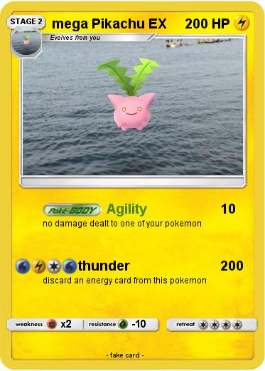 Pokemon mega Pikachu EX