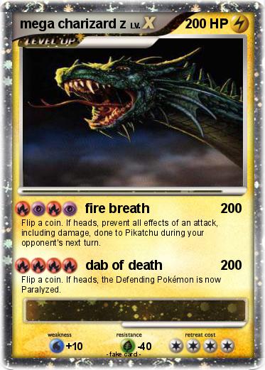 Pokemon mega charizard z