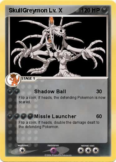 Pokemon SkullGreymon Lv. X
