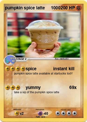 Pokemon pumpkin spice latte     1000