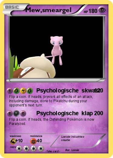 Pokemon Mew,smeargel
