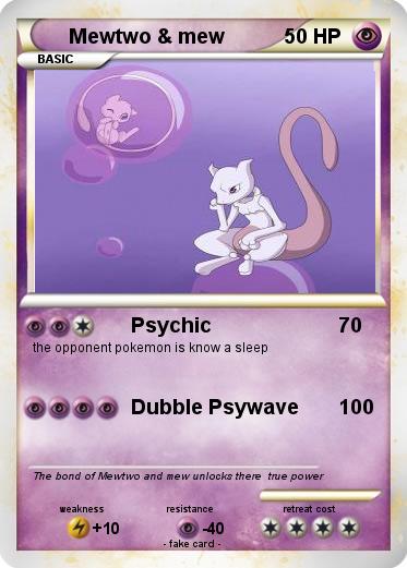 Pokemon Mewtwo & mew