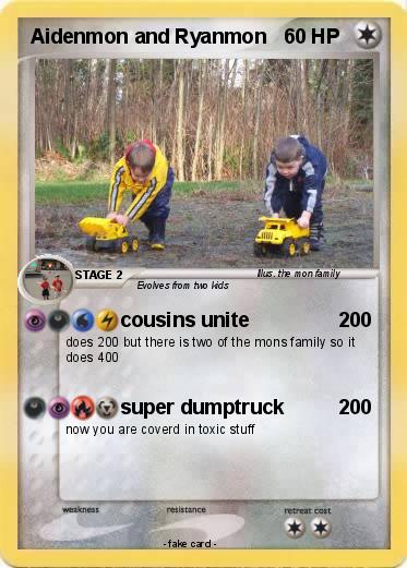 Pokemon Aidenmon and Ryanmon