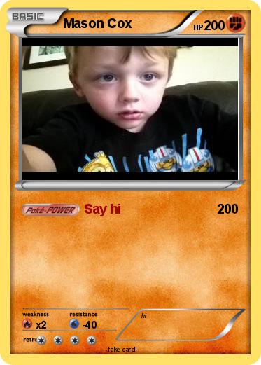 Pokemon Mason Cox