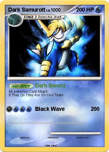 Pokemon Dark Samurott