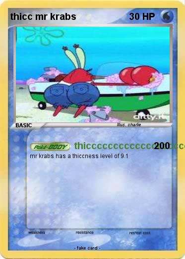 Pokemon thicc mr krabs