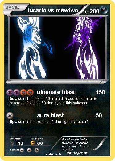 Pokemon lucario vs mewtwo