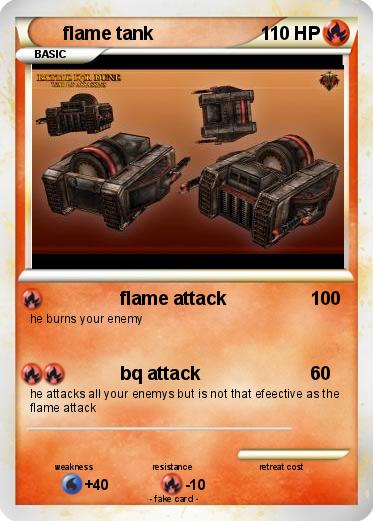 Pokemon flame tank