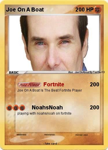 Pokemon Joe On A Boat