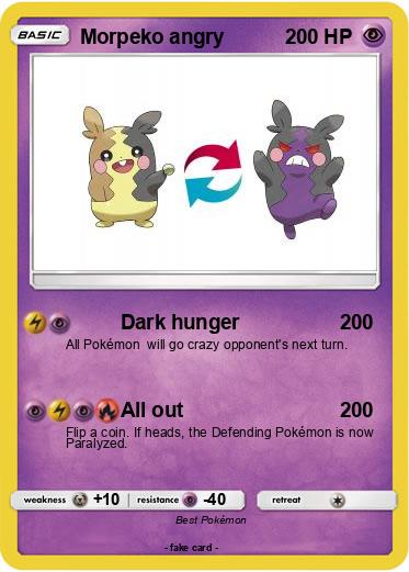 Pokemon Morpeko angry