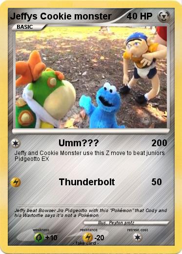 Pokemon Jeffys Cookie monster