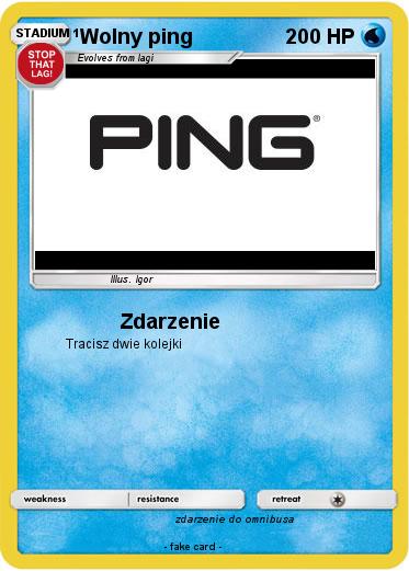 Pokemon Wolny ping