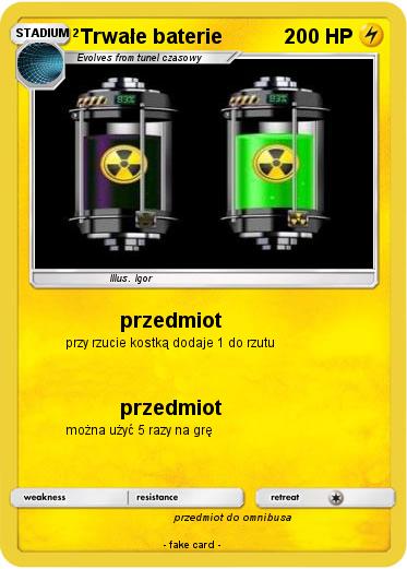 Pokemon Trwałe baterie