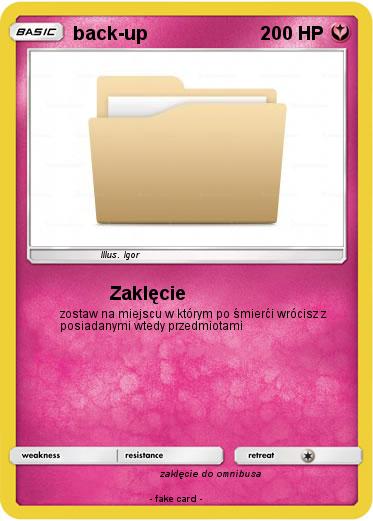 Pokemon back-up