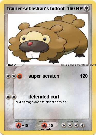 Pokemon trainer sebastian's bidoof