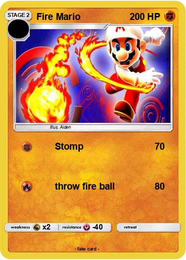 Pokemon Fire Mario