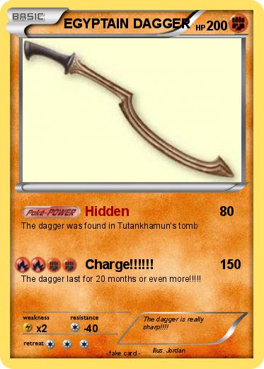 Pokemon EGYPTAIN DAGGER