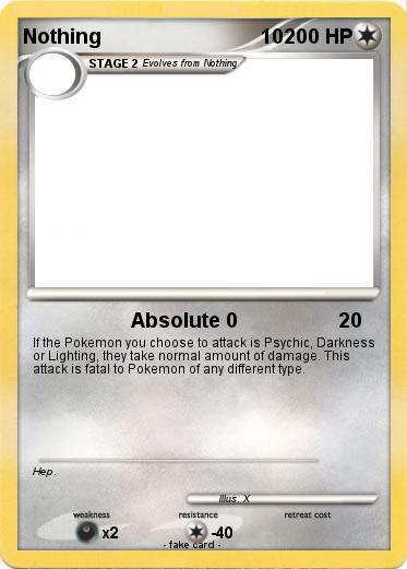 Pokemon Nothing                             10