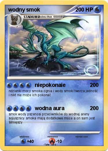Pokemon wodny smok