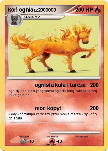 Pokemon koń ognia