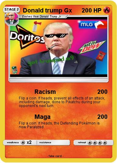 Pokemon Donald trump Gx