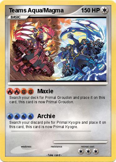 Pokemon Teams Aqua/Magma
