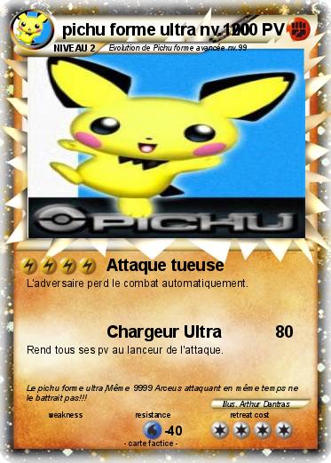 Pokemon pichu forme ultra nv.100