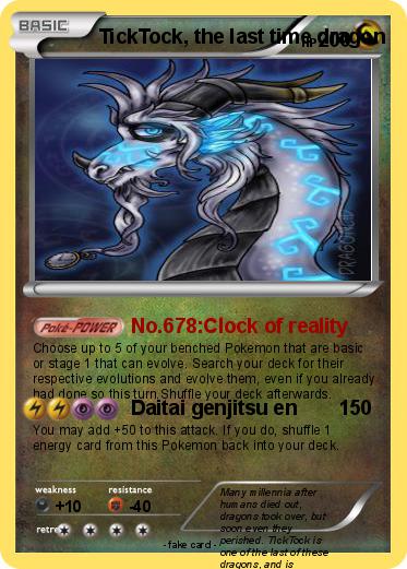 Pokemon TickTock, the last time dragon