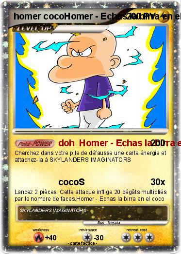 Pokemon homer cocoHomer - Echas la birra en el coco