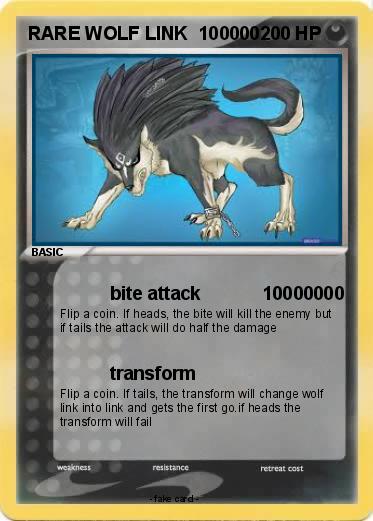 Pokemon RARE WOLF LINK  100000