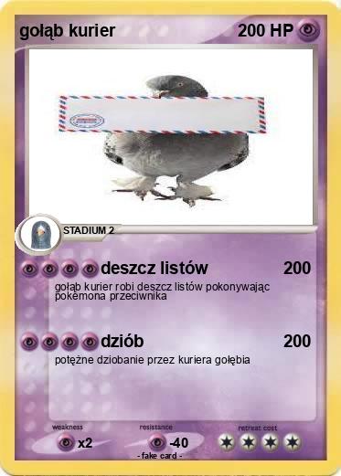 Pokemon gołąb kurier