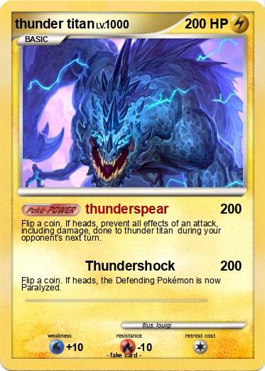 Pokemon thunder titan