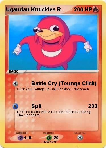 Pokemon Ugandan Knuckles R.