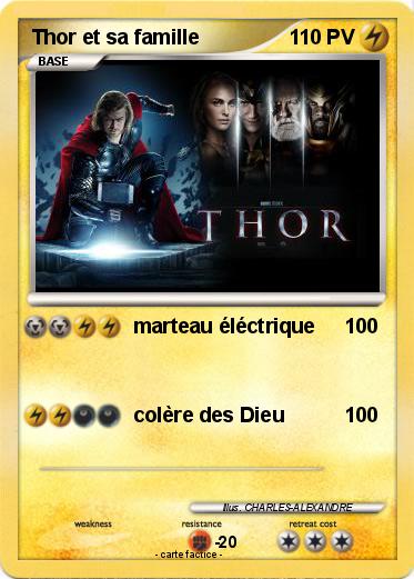 Pokemon Thor et sa famille