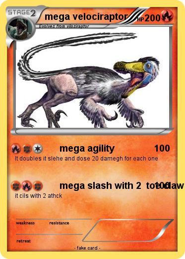 Pokemon mega velociraptor