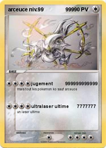 Pokemon arceuce niv.99               999