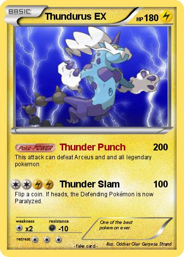 Pokemon Thundurus EX