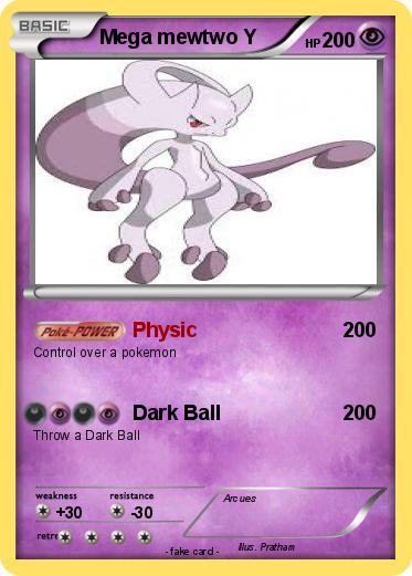 Pokemon Mega mewtwo Y