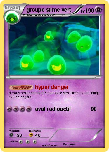 Pokemon groupe slime vert