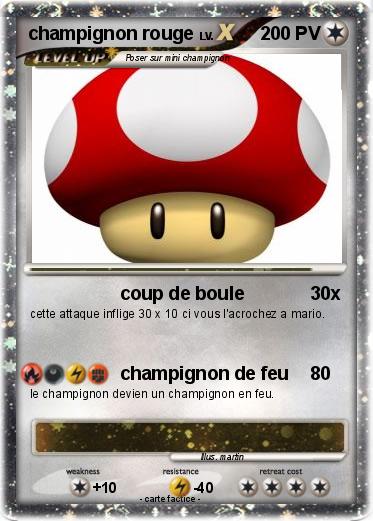 Pokemon champignon rouge