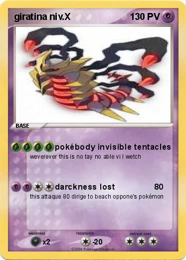 Pokemon giratina niv.X