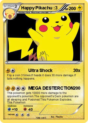 Pokemon Happy Pikachu :3