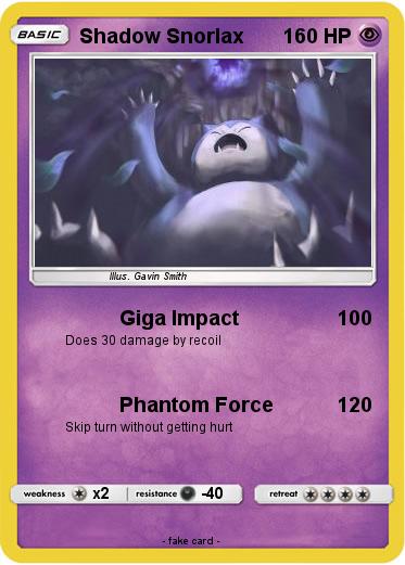 Pokemon Shadow Snorlax